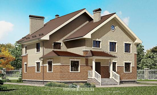 300-004-Л Проект двухэтажного дома, классический коттедж из газобетона Темрюк | Проекты домов от House Expert