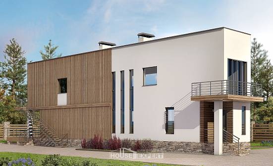 100-003-Л Проект двухэтажного дома, классический домик из арболита Темрюк | Проекты домов от House Expert