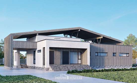170-011-Л Проект одноэтажного дома, бюджетный домик из кирпича Темрюк | Проекты домов от House Expert