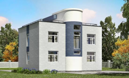 180-005-П Проект двухэтажного дома, уютный загородный дом из пеноблока Темрюк | Проекты домов от House Expert