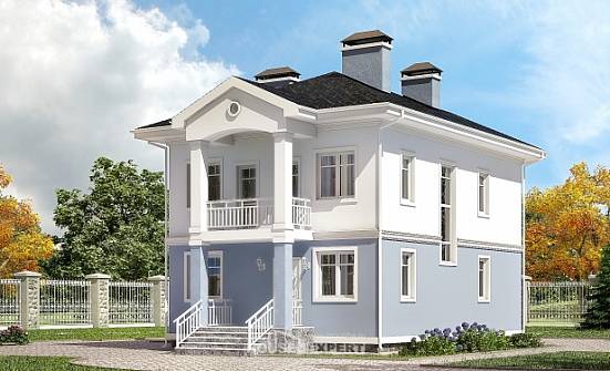 120-001-П Проект двухэтажного дома, красивый домик из газобетона Темрюк | Проекты домов от House Expert