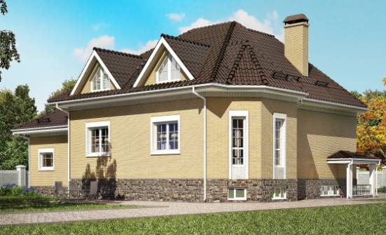 400-001-П Проект трехэтажного дома мансардой и гаражом, просторный домик из поризованных блоков Темрюк | Проекты домов от House Expert