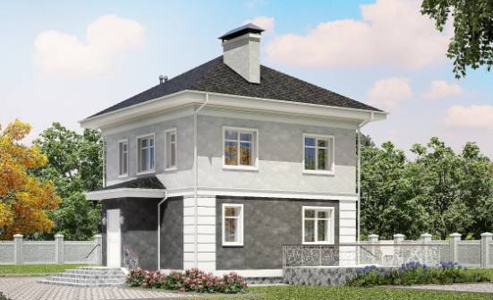 090-003-П Проект двухэтажного дома, простой домик из бризолита Темрюк | Проекты домов от House Expert