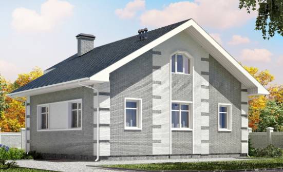 115-001-Л Проект двухэтажного дома мансардой, уютный домик из керамзитобетонных блоков Темрюк | Проекты домов от House Expert