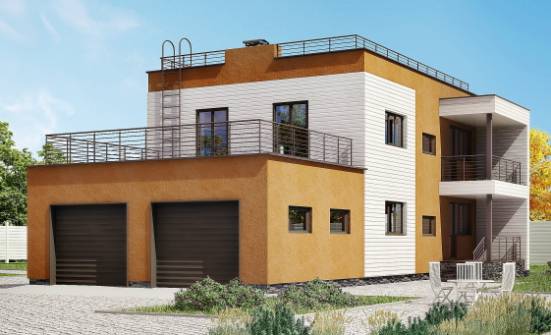 180-012-П Проект двухэтажного дома и гаражом, просторный дом из кирпича Темрюк | Проекты домов от House Expert