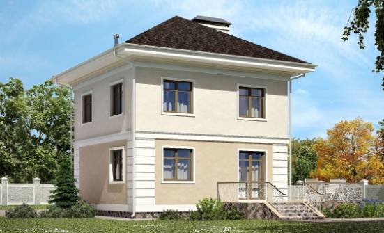 090-003-Л Проект двухэтажного дома, доступный дом из газобетона Темрюк | Проекты домов от House Expert