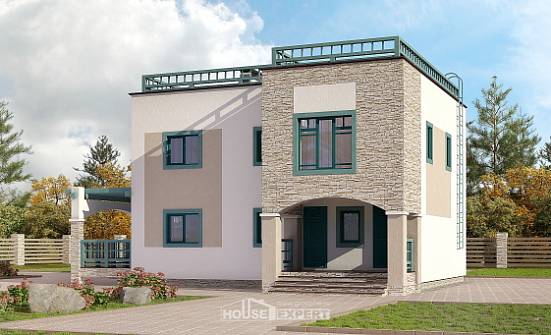 150-010-П Проект двухэтажного дома, простой домик из кирпича Темрюк | Проекты домов от House Expert