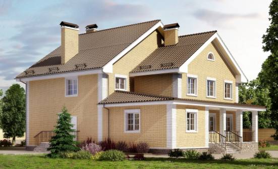 320-003-Л Проект двухэтажного дома, огромный домик из теплоблока Темрюк | Проекты домов от House Expert
