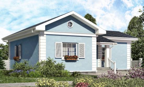 090-004-П Проект одноэтажного дома, бюджетный дом из керамзитобетонных блоков Темрюк | Проекты домов от House Expert
