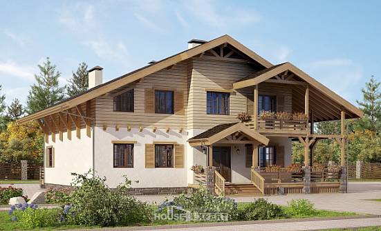 260-001-Л Проект двухэтажного дома с мансардой, классический домик из кирпича Темрюк | Проекты домов от House Expert