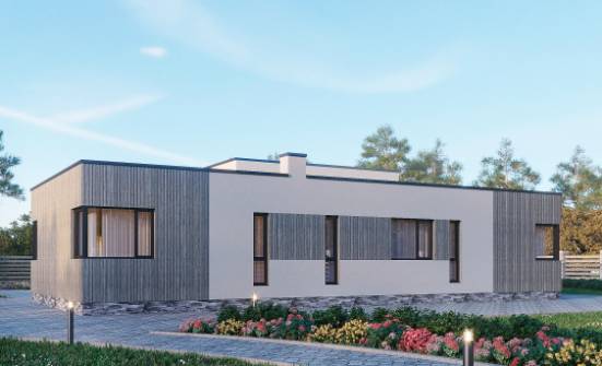 175-001-Л Проект одноэтажного дома, экономичный дом из блока Темрюк | Проекты домов от House Expert
