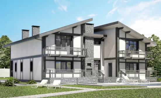 280-002-П Проект двухэтажного дома мансардный этаж, небольшой домик из кирпича Темрюк | Проекты домов от House Expert