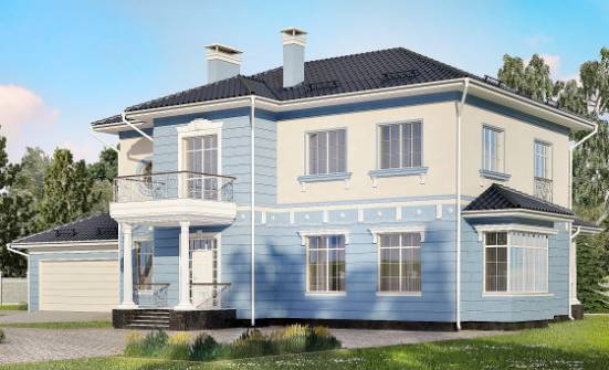 285-003-Л Проект двухэтажного дома, гараж, уютный коттедж из кирпича Темрюк | Проекты домов от House Expert
