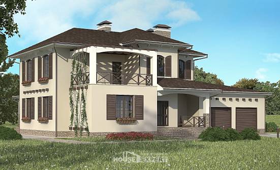 285-002-П Проект двухэтажного дома, гараж, огромный дом из кирпича Темрюк | Проекты домов от House Expert