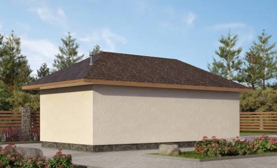040-001-П Проект гаража из бризолита Темрюк | Проекты одноэтажных домов от House Expert
