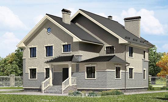 300-004-П Проект двухэтажного дома, современный загородный дом из твинблока Темрюк | Проекты домов от House Expert
