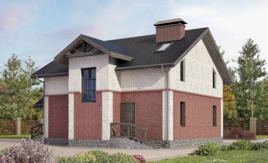 160-014-Л Проект двухэтажного дома, бюджетный коттедж из керамзитобетонных блоков Темрюк | Проекты домов от House Expert