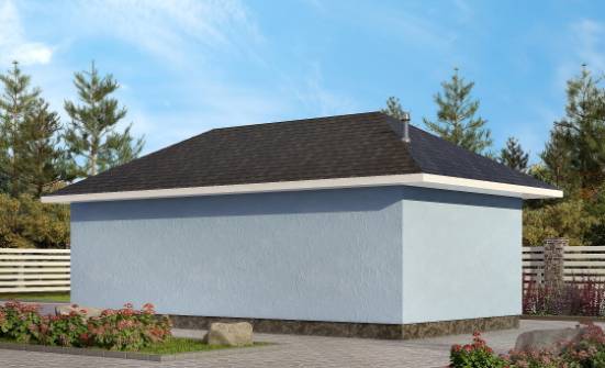 040-001-Л Проект гаража из бризолита Темрюк | Проекты одноэтажных домов от House Expert