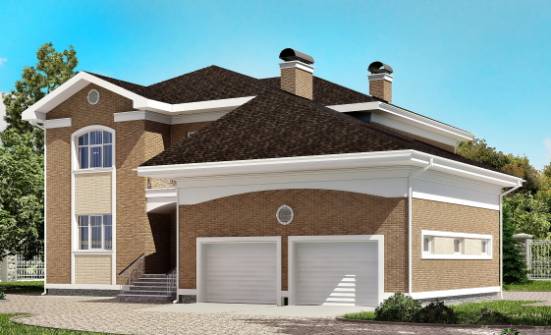 335-002-П Проект двухэтажного дома, гараж, огромный домик из кирпича Темрюк | Проекты домов от House Expert
