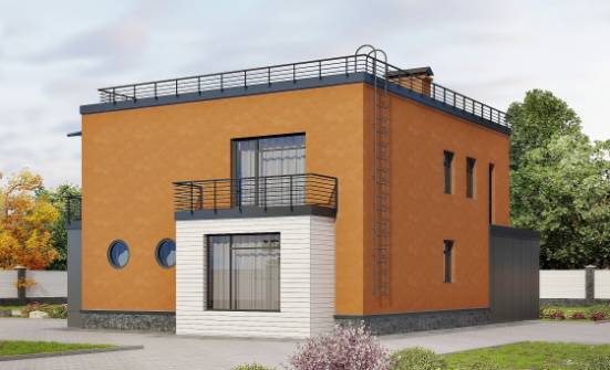 260-002-Л Проект двухэтажного дома, гараж, огромный дом из газобетона Темрюк | Проекты домов от House Expert