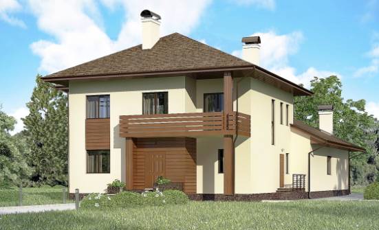 300-001-П Проект двухэтажного дома, огромный коттедж из кирпича Темрюк | Проекты домов от House Expert