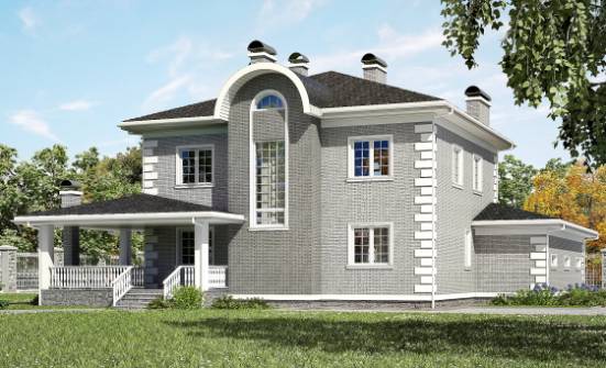 245-004-Л Проект двухэтажного дома и гаражом, средний дом из кирпича Темрюк | Проекты домов от House Expert