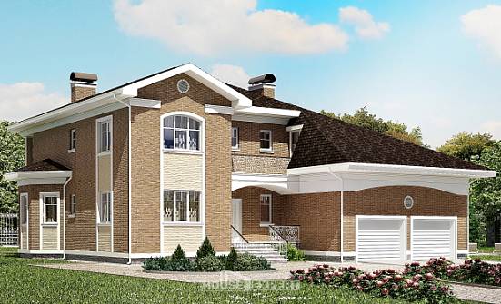 335-002-П Проект двухэтажного дома, гараж, огромный домик из кирпича Темрюк | Проекты домов от House Expert