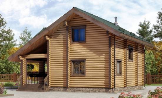 110-005-П Проект двухэтажного дома мансардой, небольшой загородный дом из дерева Темрюк | Проекты домов от House Expert
