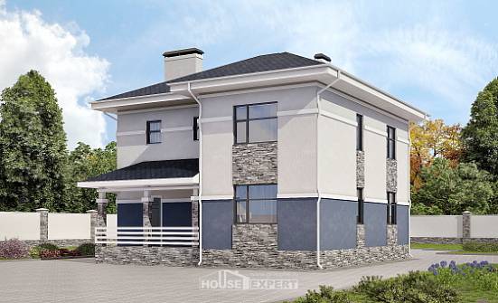 150-014-Л Проект двухэтажного дома, бюджетный дом из арболита Темрюк | Проекты домов от House Expert