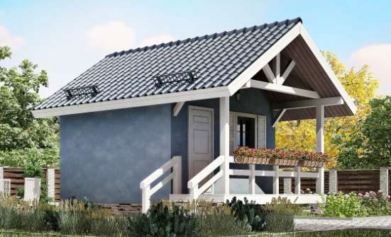 020-001-Л Проект одноэтажного дома, маленький домик из дерева Темрюк | Проекты одноэтажных домов от House Expert