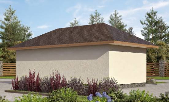 040-001-П Проект гаража из бризолита Темрюк | Проекты одноэтажных домов от House Expert