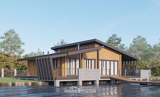 100-007-П Проект бани из дерева Темрюк | Проекты домов от House Expert