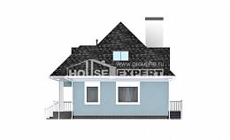 110-001-Л Проект двухэтажного дома с мансардным этажом, уютный домик из пеноблока Темрюк, House Expert