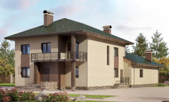 305-003-П Проект двухэтажного дома, огромный коттедж из бризолита Темрюк | Проекты домов от House Expert