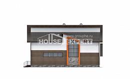 200-010-П Проект двухэтажного дома с мансардой, гараж, современный домик из арболита, Темрюк