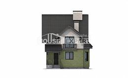 120-003-П Проект двухэтажного дома с мансардным этажом, уютный загородный дом из твинблока Темрюк, House Expert