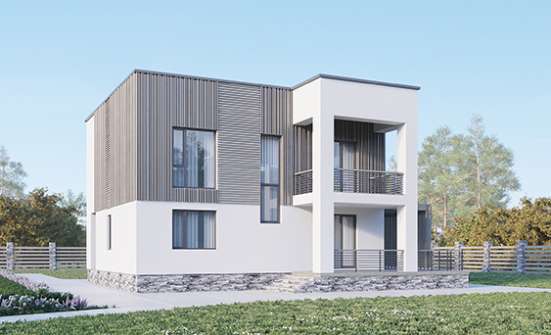 150-017-П Проект двухэтажного дома, классический дом из блока Темрюк | Проекты домов от House Expert