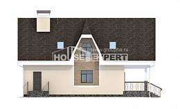 125-001-Л Проект двухэтажного дома с мансардным этажом, компактный домик из бризолита Темрюк, House Expert