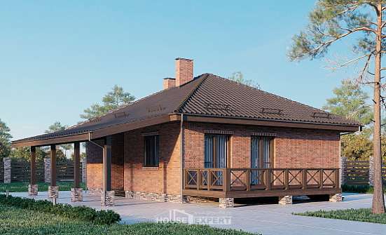 070-006-Л Проект одноэтажного дома, крохотный дом из арболита Темрюк | Проекты домов от House Expert