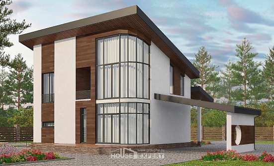 230-001-П Проект двухэтажного дома мансардный этаж, просторный дом из кирпича Темрюк | Проекты домов от House Expert
