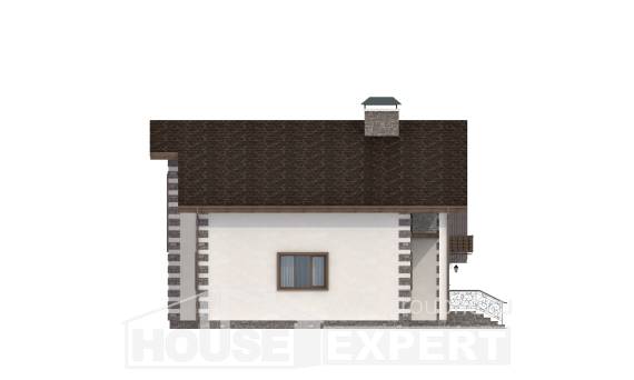 150-003-Л Проект двухэтажного дома с мансардным этажом и гаражом, небольшой дом из дерева, Темрюк