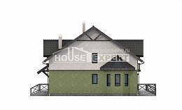 120-003-П Проект двухэтажного дома с мансардным этажом, скромный домик из арболита Темрюк, House Expert