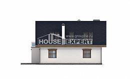 155-012-П Проект двухэтажного дома с мансардным этажом, современный загородный дом из газосиликатных блоков, Темрюк