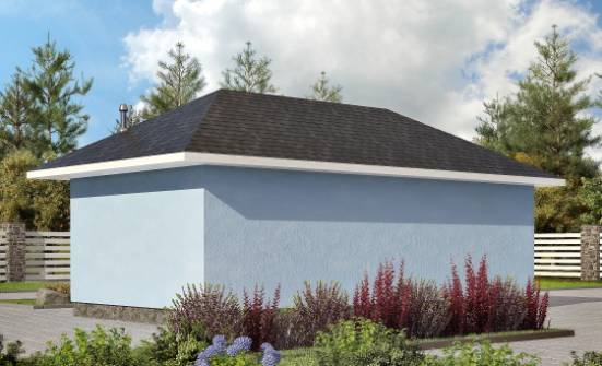 040-001-Л Проект гаража из бризолита Темрюк | Проекты домов от House Expert